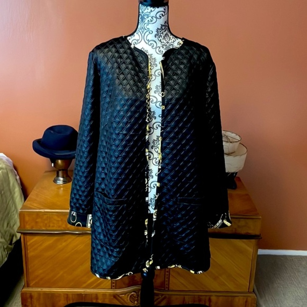 NWT Roz & Ali Black Jacket Size 1X